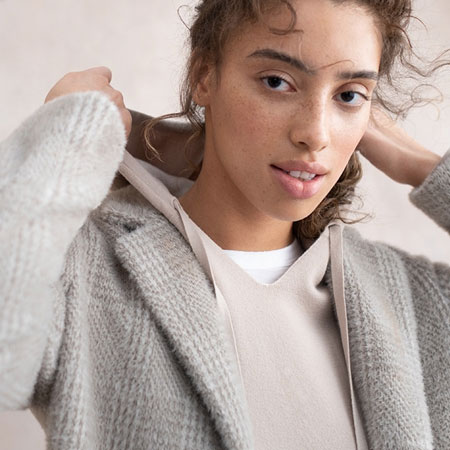 lady wearing a coat
